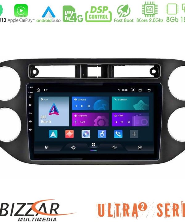 Kimpiris - Bizzar Ultra Series VW Tiguan (23mm alarm button) 8core Android13 8+128GB Navigation Multimedia Tablet 9"
