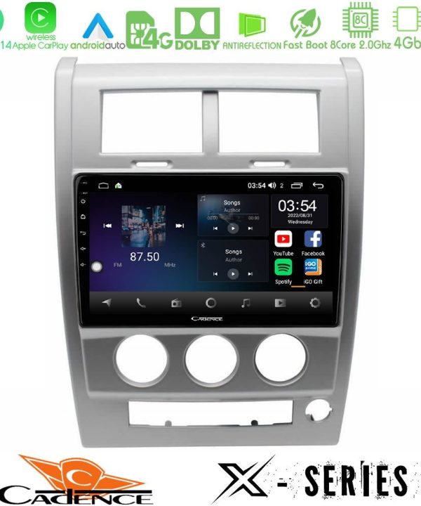 Kimpiris - Cadence X Series Jeep Cherokee (KK) 2008-2012 8core Android 14 4+64GB Navigation Multimedia Tablet 10"