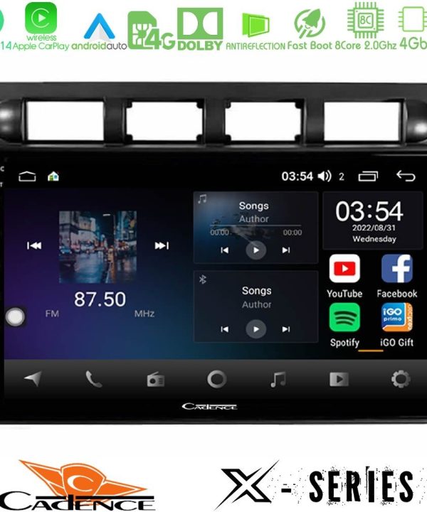 Kimpiris - Cadence X Series Kia Picanto 2004-2007 8core Android 14 4+64GB Navigation Multimedia Tablet 9"