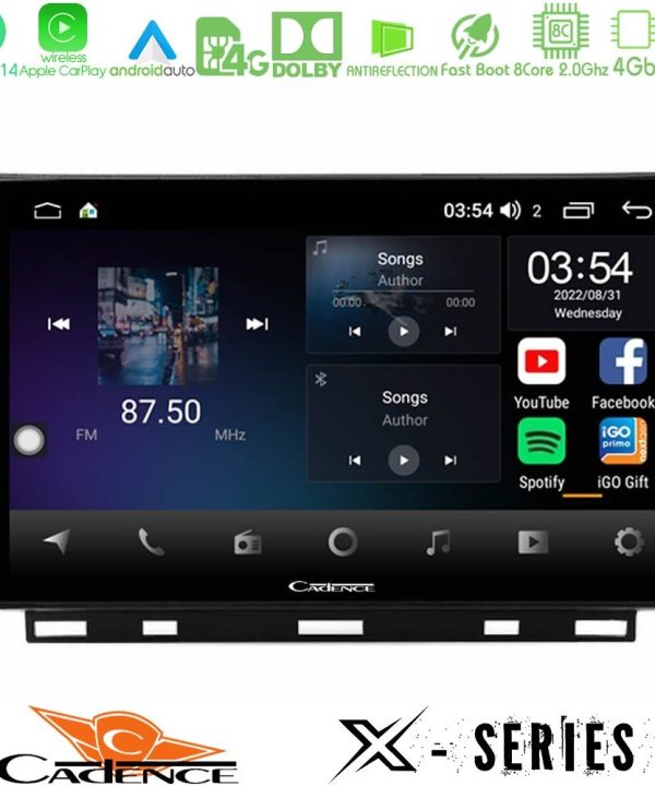 Kimpiris - Cadence X Series Renault Clio 5 2020-2024 8core Android 14 4+64GB Navigation Multimedia Tablet 9"