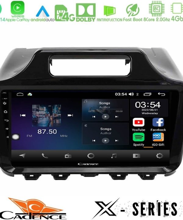 Kimpiris - Cadence X Series Toyota iQ 2008 – 2015 8core Android 14 4+64GB Navigation Multimedia Tablet 9"