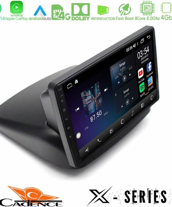 Kimpiris - Cadence X Series Fiat Doblo 2002 – 2009 8core Android 14 4+64GB Navigation Multimedia Tablet 10"