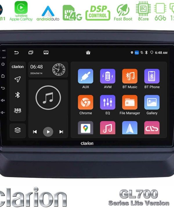 Kimpiris - Clarion GL700 Lite Series 8Core Android11 6+128GB Isuzu D-MAX 2020-2023 Navigation Multimedia Tablet 9" Με Carplay & Android Auto