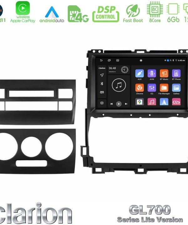 Kimpiris - Clarion GL700 Lite Series 8Core Android11 6+128GB Toyota Land Cruiser J120 2002-2009 Navigation Multimedia Tablet 9" Με Carplay & Android Auto