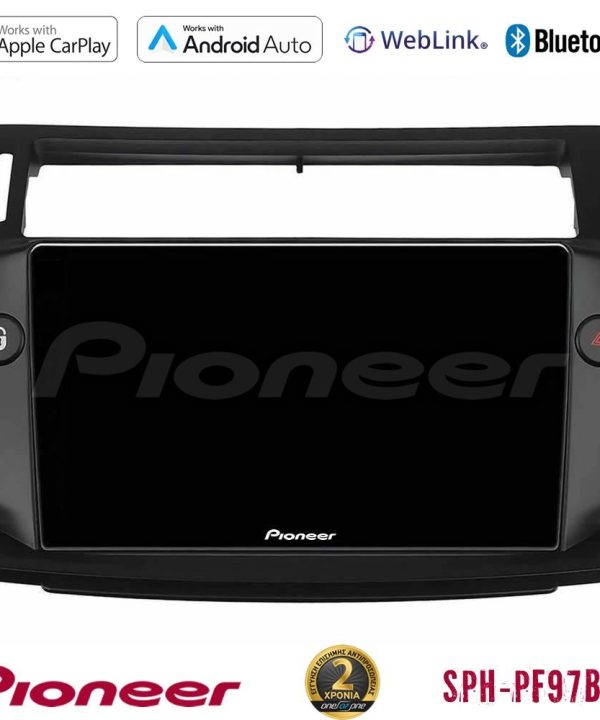 Kimpiris - Pioneer SPH-PF97BT Series    Citroen C4 2004-2010 Multimedia Station 9" (Tablet Style) (μαύρο χρώμα) Με Carplay & Android Auto