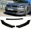 Kimpiris - Μπροστινό Spoiler Για VW Golf VII (7) 12-17 Standard Έκδοση Μαύρο Χρώμα Από Abs Πλαστικό 3 Τεμάχια