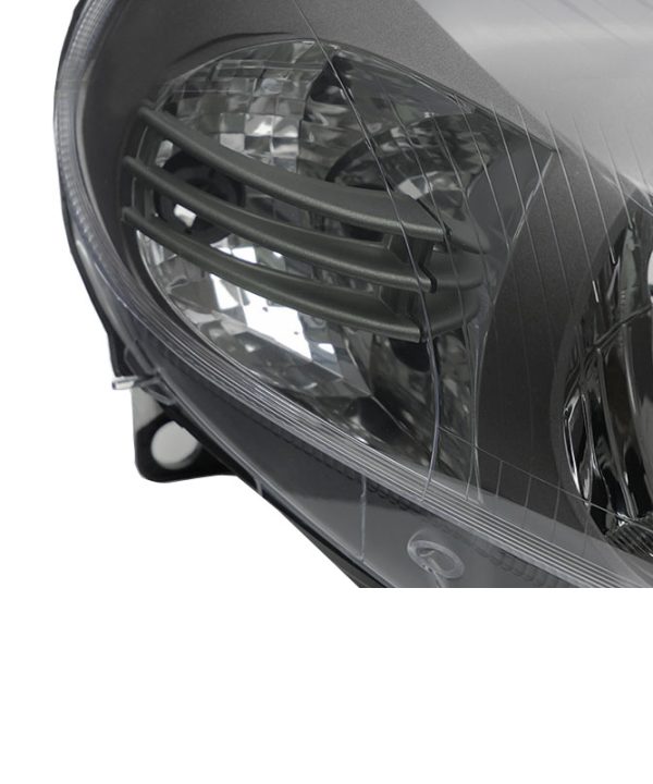 Alternative view of Φανάρι Μπροστινό Δεξί Για Fiat Grande Punto 05-08 Μαύρα "Abarth Look" H4 Με Μοτέρ TYC