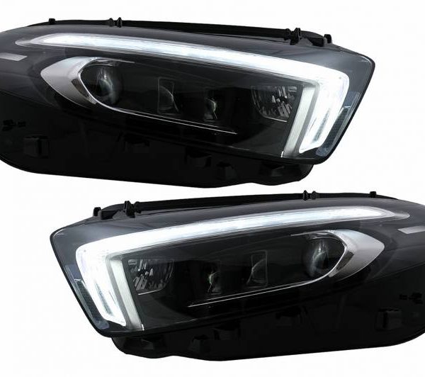 Kimpiris - Μπροστινά Φανάρια Set Για Mercedes-Benz A-Class  W177 / V177 2018-2022 Αλογόνου Upgrade Σε Full Led DRL Με Μοτέρ Carner