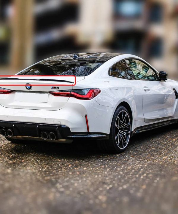 Alternative view of Αεροτομή Πορτ Παγκάζ Για Bmw 4 G22 2020+ 2D M4 Look Lipspoiler Γυαλιστερή Μαύρη Από Abs Πλαστικό