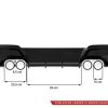 Diffuser Πίσω Προφυλακτήρα Για Bmw 1 F20 11-15 M135i Προφυλακτήρα Γυαλιστερό Μαύρο Με 2 Διπλές Τρύπες Εξάτμισης Αριστερά & Δεξιά Από Abs Πλαστικό Maxton Design 1 Τεμάχιο - Image 2