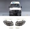 Kimpiris - Μπροστινά Φανάρια Set Για Mercedes-Benz Sprinter W907 2018-2023  Μαύρα Full Led Carner