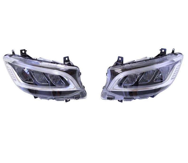 Μπροστινά Φανάρια Set Για Mercedes-Benz Sprinter W907 2018-2023 Μαύρα Full Led Carner - Image 2