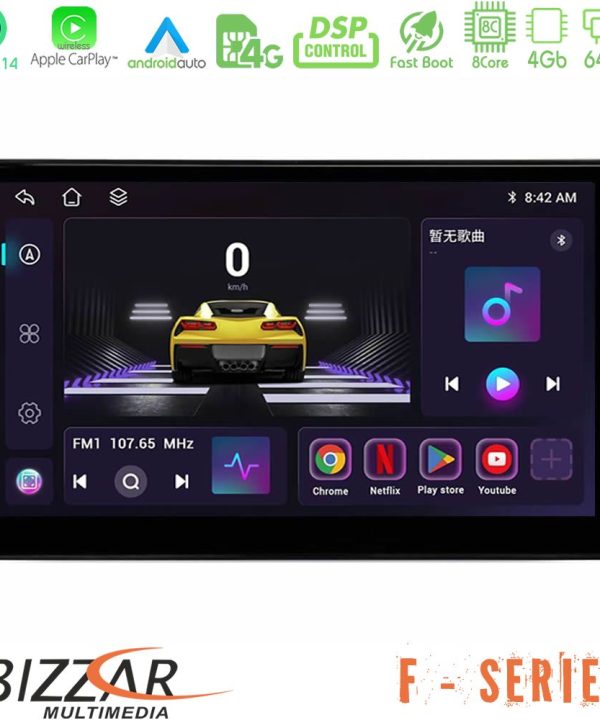 Kimpiris - Bizzar F Series 8Core Android14 4+64GB Navigation Multimedia Tablet 9"