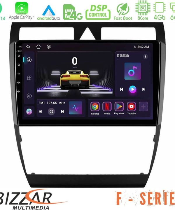 Kimpiris - Bizzar F Series 8Core Android14 4+64GB  Audi A6 (C5) 1997-2004 Navigation Multimedia Tablet 9" Με Carplay & Android Auto