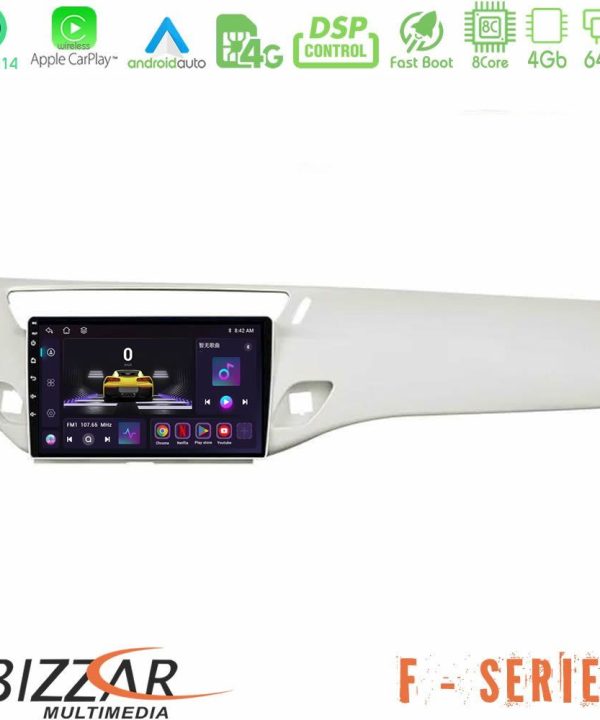Kimpiris - Bizzar F Series 8Core Android14 4+64GB  Citroen C3 2009-2016 Navigation Multimedia Tablet 9"  Με Carplay & Android Auto (Άσπρο)