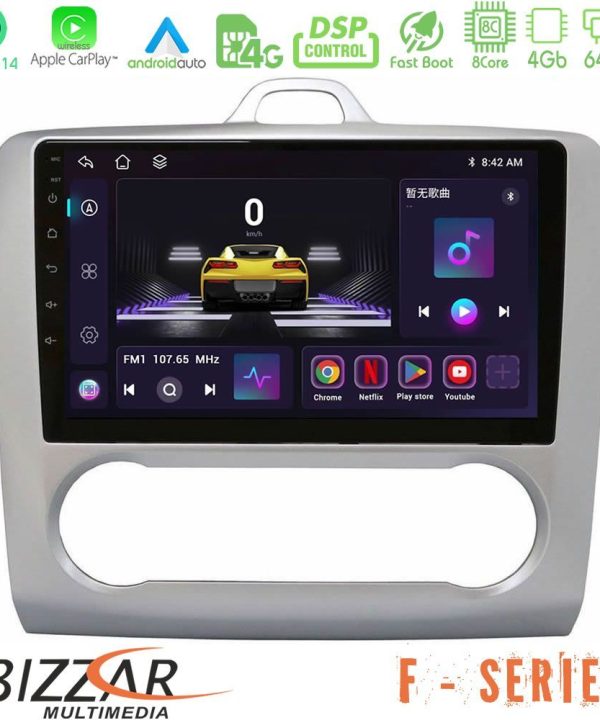 Kimpiris - Bizzar F Series 8Core Android14 4+64GB  Ford Focus Auto AC Navigation Multimedia Tablet 9" Με Carplay & Android Auto