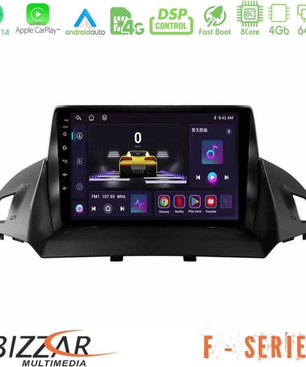 Kimpiris - Bizzar F Series 8Core Android14 4+64GB  Ford C-Max/Kuga Navigation Multimedia Tablet 9" Με Carplay & Android Auto