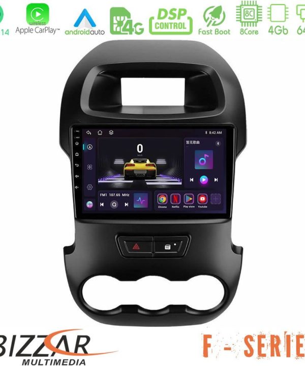 Kimpiris - Bizzar F Series 8Core Android14 4+64GB  Ford Ranger 2012-2016 Navigation Multimedia Tablet 9" Με Carplay & Android Auto