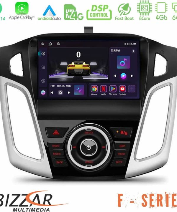 Kimpiris - Bizzar F Series 8Core Android14 4+64GB Ford Focus 2012-2018 Navigation Multimedia Tablet 9" Με Carplay & Android Auto