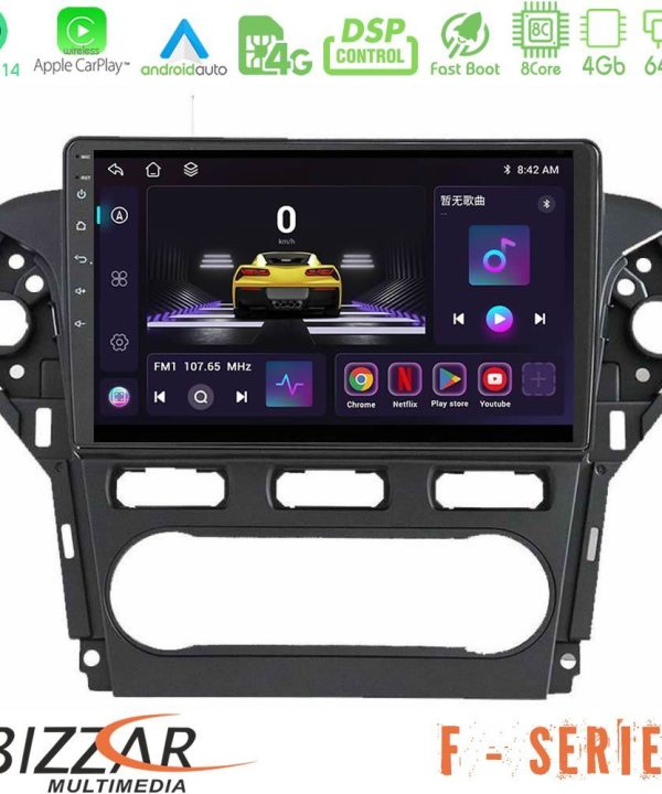Kimpiris - Bizzar F Series 8Core Android14 4+64GB  Ford Mondeo 2011-2014 Navigation Multimedia Tablet 9" Με Carplay & Android Auto