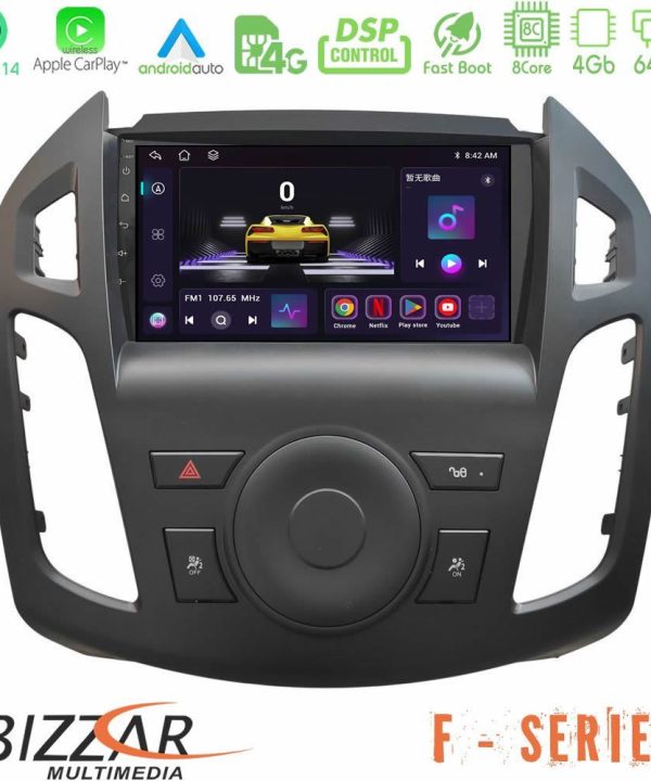 Kimpiris - Bizzar F Series 8Core Android14 4+64GB Ford Transit Connect 2013-2018 Navigation Multimedia Tablet 9"  Με Carplay & Android Auto