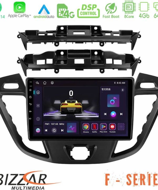 Kimpiris - Bizzar F Series 8Core Android14 4+64GB  Ford Transit Custom/Tourneo Custom Navigation Multimedia Tablet 9" Με Carplay & Android Auto