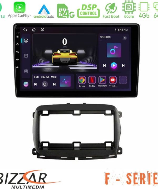 Kimpiris - Bizzar F Series 8Core Android14 4+64GB   Fiat 500 2016> Navigation Multimedia Tablet 9" Με Carplay & Android Auto