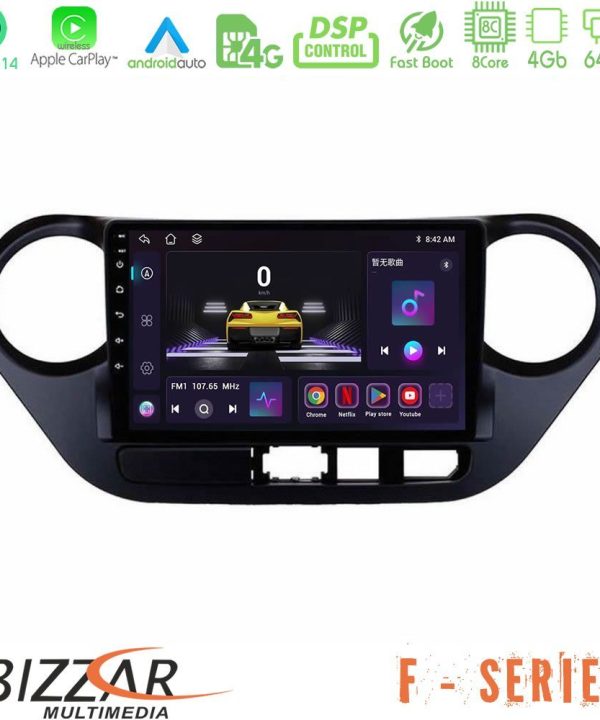 Kimpiris - Bizzar F Series 8Core Android14 4+64GB  Hyundai i10 2014-2020 Navigation Multimedia Tablet 9" Με Carplay & Android Auto