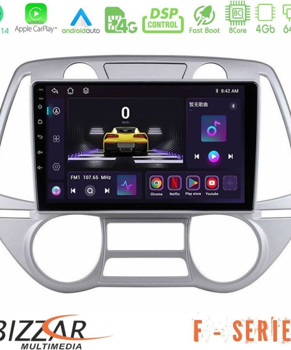 Kimpiris - Bizzar F Series 8Core Android14 4+64GB  Hyundai i20 2009-2012 Auto A/C Navigation Multimedia Tablet 9" Με Carplay & Android Auto