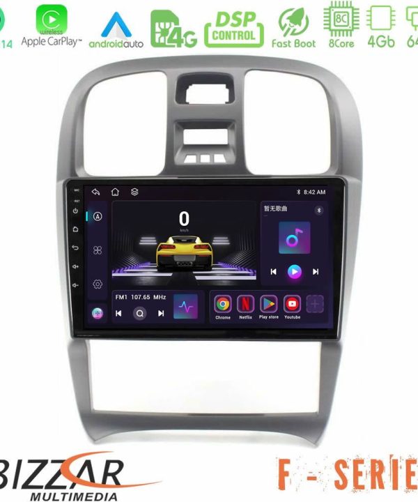 Kimpiris - Bizzar F Series 8Core Android14 4+64GB Hyundai Sonata 2001-2005 Navigation Multimedia Tablet 9" Με Carplay & Android Auto