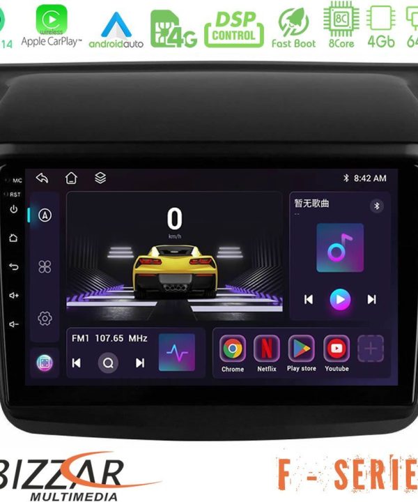 Kimpiris - Bizzar F Series 8Core Android14 4+64GB  Mitsubishi L200 Navigation Multimedia Tablet 9" Με Carplay & Android Auto
