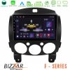 Kimpiris - Bizzar F Series 8Core Android14 4+64GB Mazda 2 2008-2014 Navigation Multimedia Tablet 9" Με Carplay & Android Auto