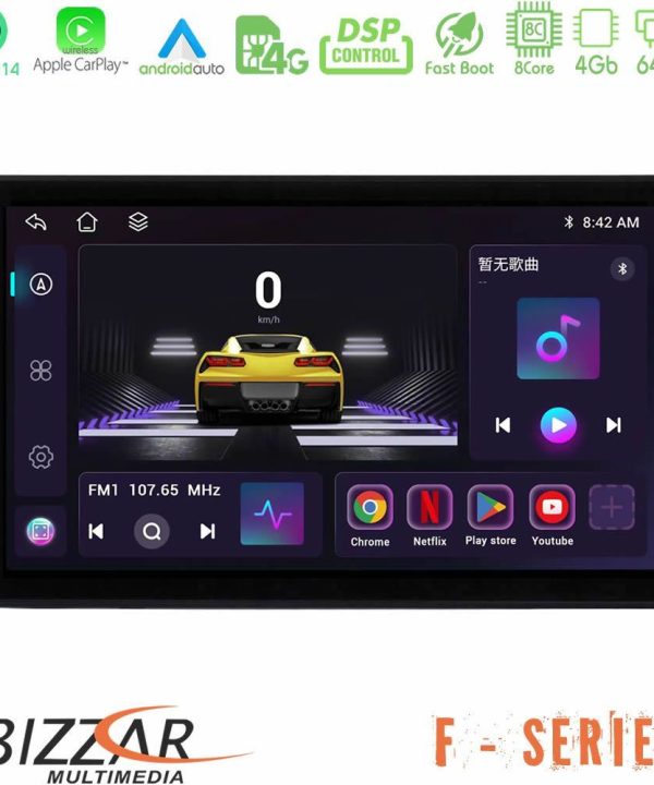 Kimpiris - Bizzar F Series 8Core Android14 4+64GB Opel Combo/Vectra /Vivaro/Agila Navigation Multimedia Tablet 9" Με Carplay & Android Auto