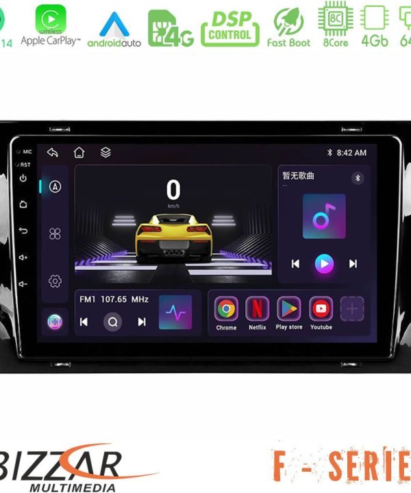 Kimpiris - Bizzar F Series 8Core Android14 4+64GB  Skoda Kodiaq 2017-> Navigation Multimedia Tablet 10" Με Carplay & Android Auto