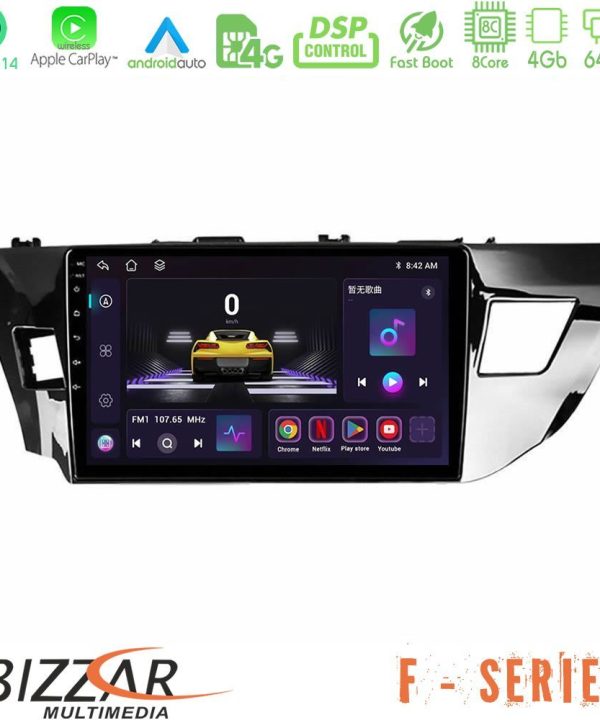 Kimpiris - Bizzar F Series 8Core Android14 4+64GB  Toyota Corolla 2014-2016 Navigation Multimedia Tablet 9" Με Carplay & Android Auto