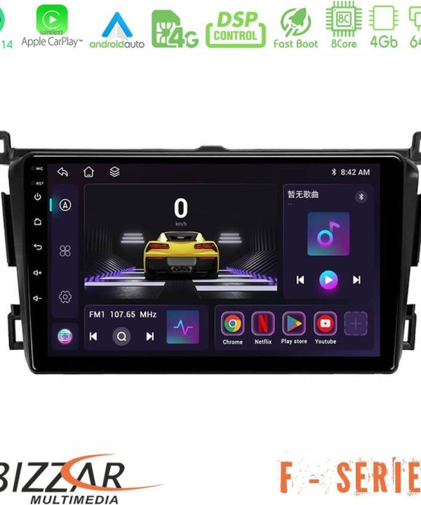 Kimpiris - Bizzar F Series 8Core Android14 4+64GB  Toyota RAV4 2013-2018 Navigation Multimedia Tablet 9" Με Carplay & Android Auto