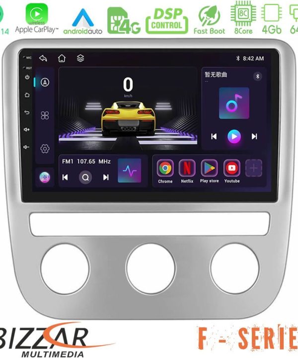 Kimpiris - Bizzar F Series 8Core Android14 4+64GB  VW Scirocco 2008-2014 Navigation Multimedia Tablet 9" Με Carplay & Android Auto