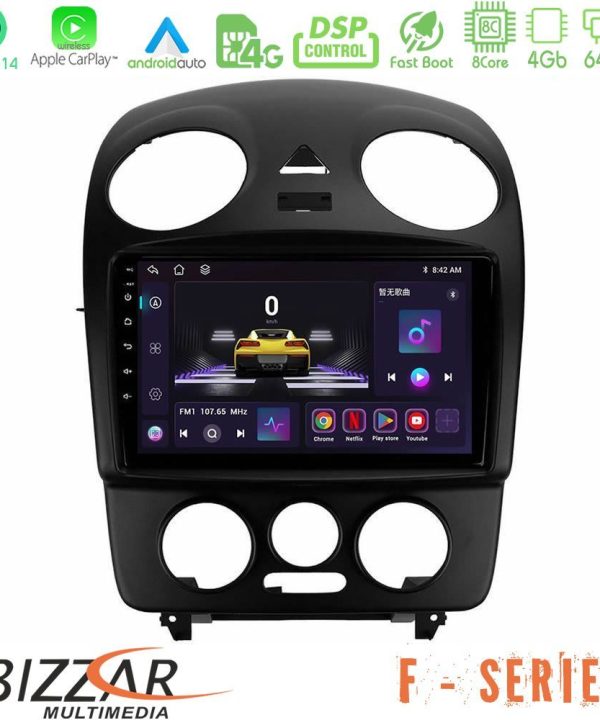 Kimpiris - Bizzar F Series 8Core Android14 4+64GB  VW Beetle Navigation Multimedia Tablet 9" Με Carplay & Android Auto