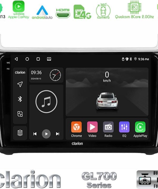 Kimpiris - Clarion GL700 Series 8Core Android13 4+64GB Vw Polo Navigation Multimedia Tablet 9" Με Carplay & Android Auto