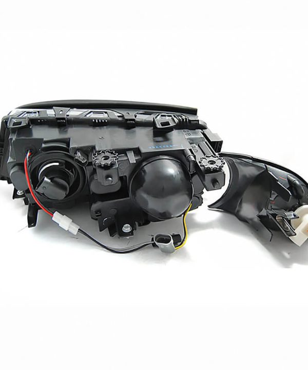 Alternative view of Μπροστινά Φανάρια Set Για Bmw 3 E46 Coupe / Cabrio 99-03 Angel Eyes Μαύρα H7/H7 Με Μοτέρ Depo