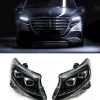 Kimpiris - Μπροστινά Φανάρια Set Για Mercedes-Benz Vito W447 14-24 W448 2025 Look DRL Led Tube Μαύρα Carner