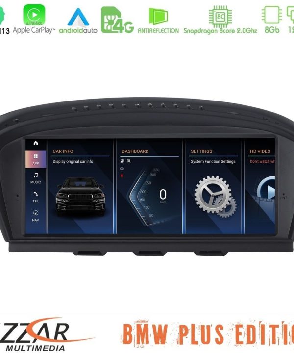 Kimpiris - Bizzar Plus Edition BMW 3er/5er/6er (E90/E60/E63) Android13 8Core (8+128GB) Navigation Multimedia 8.8" Anti-reflection