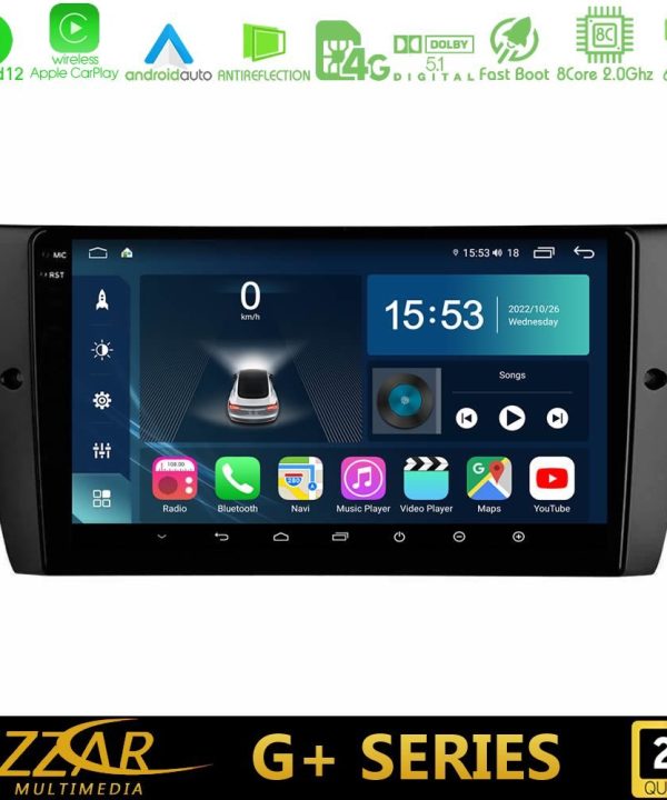 Kimpiris - Bizzar G+ Series BMW 3 Series 2006-2011 8core Android12 6+128GB Navigation Multimedia Tablet 9"
