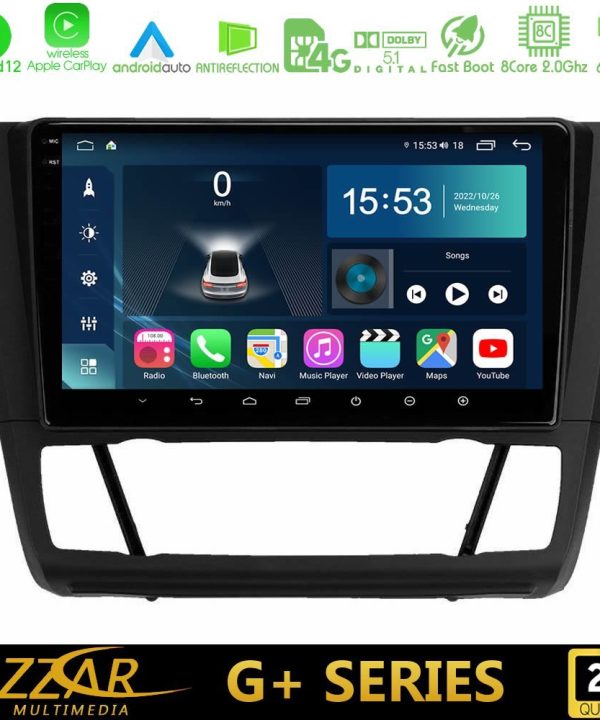 Kimpiris - Bizzar G+ Series BMW 1Series E81/E82/E87/E88 (AUTO A/C) 8core Android12 6+128GB Navigation Multimedia Tablet 9"