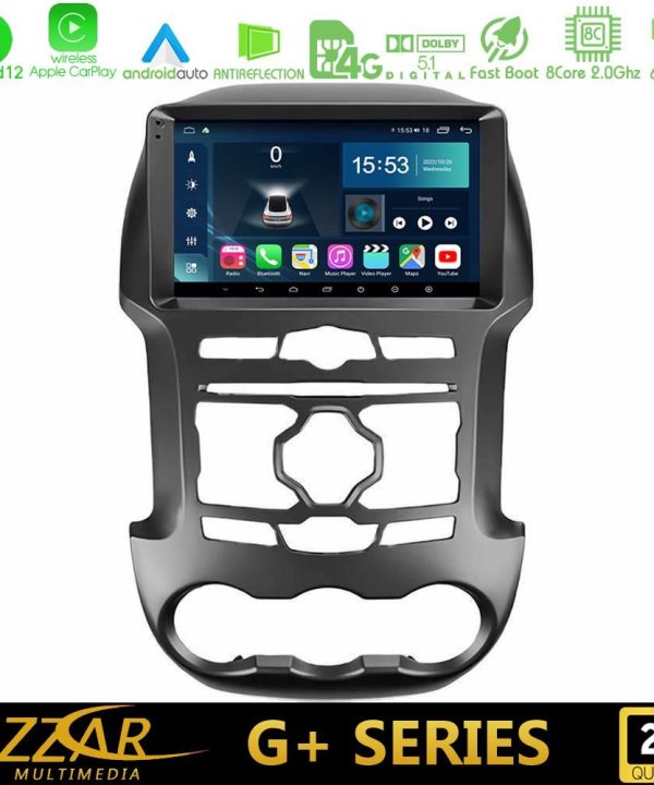 Kimpiris - Bizzar G+ Series Ford Ranger 2012-2016 8Core Android12 6+128GB Navigation Multimedia Tablet 9"