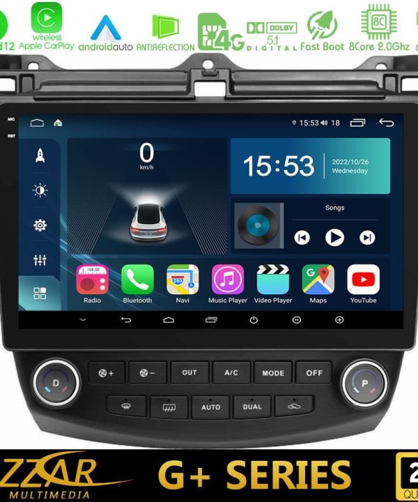 Kimpiris - Bizzar G+ Series Honda Accord 2002-2008 8core Android12 6+128GB Navigation Multimedia Tablet 10"