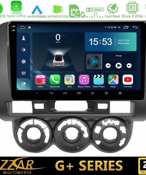 Kimpiris - Bizzar G+ Series Honda Jazz 2002-2008 (Manual A/C) 8core Android12 6+128GB Navigation Multimedia Tablet 9"