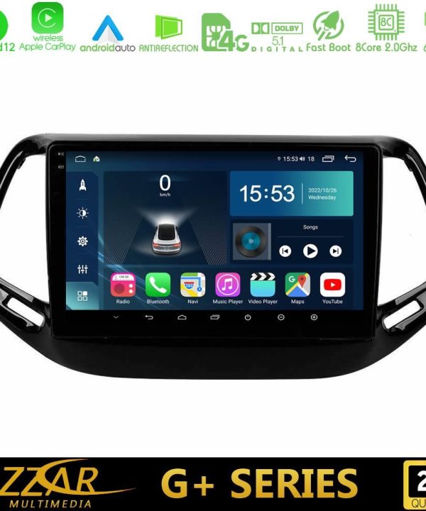 Kimpiris - Bizzar G+ Series Jeep Compass 2017> 8core Android12 6+128GB Navigation Multimedia Tablet 10"