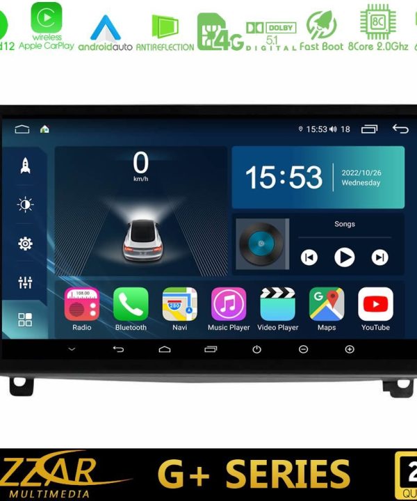 Kimpiris - Bizzar G+ Series Peugeot 407 8core Android12 6+128GB Navigation Multimedia Tablet 9"