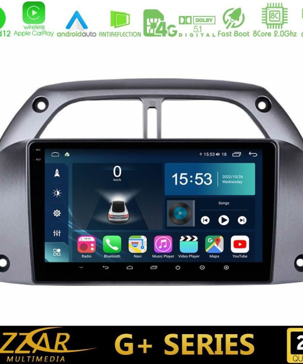 Kimpiris - Bizzar G+ Series Toyota RAV4 2001 - 2006 8core Android12 6+128GB Navigation Multimedia Tablet 9"